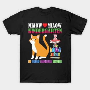 Einschulung Schulkind Katze T-Shirt